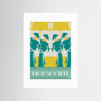 High Society Two Art Deco Art Print