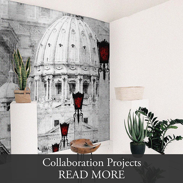 Mural design inspired by Italy by ATADesigns for Elisa Interiors