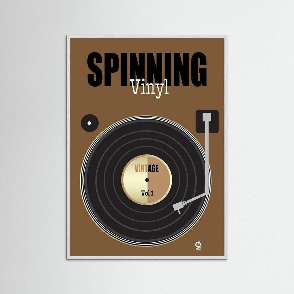 Vinyl Retro Art Print by ATADesigns