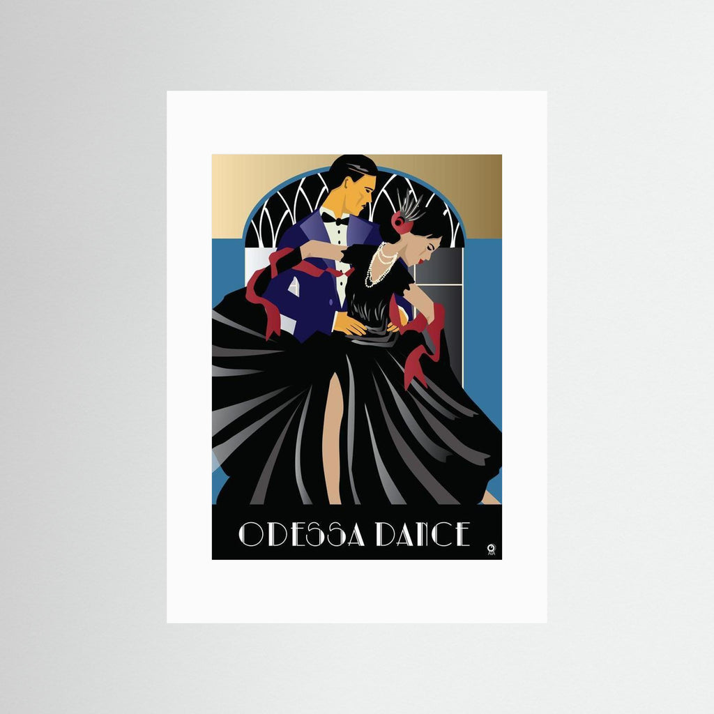 Odessa Dance Art Deco Art print