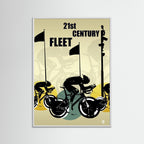 Cyclist Fleet Sport Art Print
