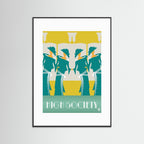 High Society Two Art Deco Art Print