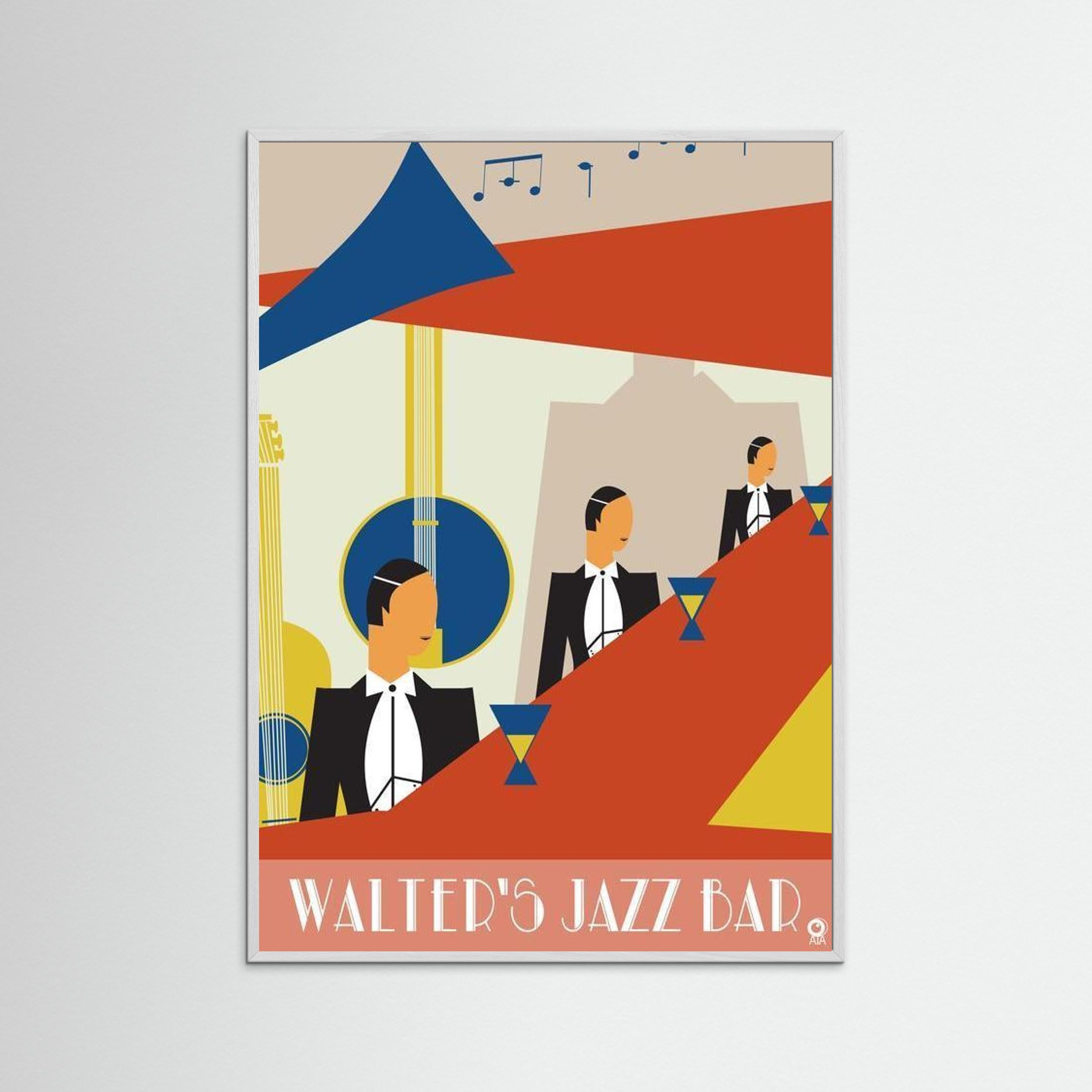 walter's Jazz Bar Art Deco Art Print