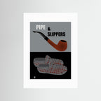 Pipe and Slippers All Things British Art Print by ATADesigns