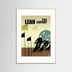 Lean Race Sport Art Print