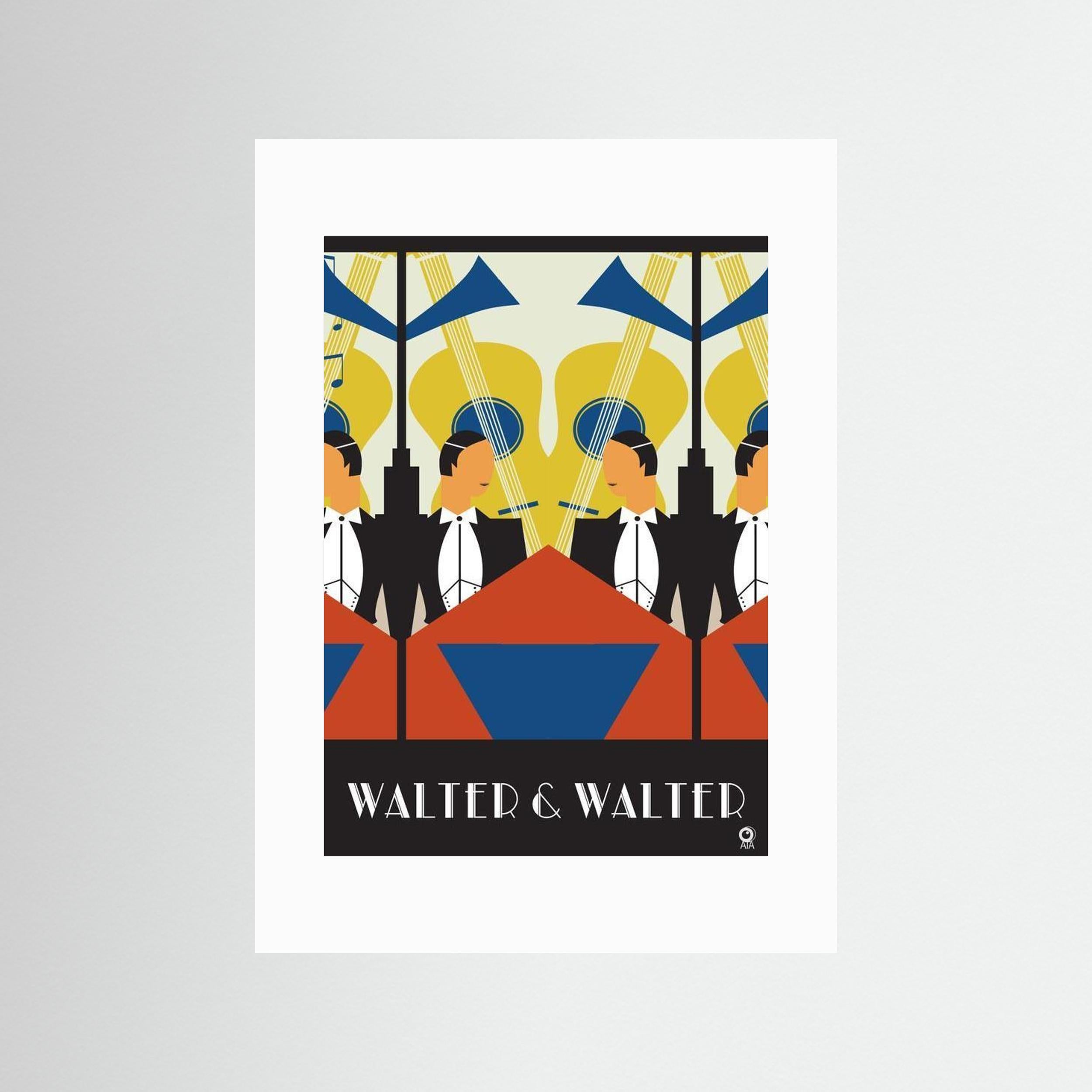 Walter and Walter Art Deco Art Print
