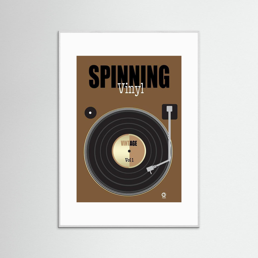 Vinyl Retro Art Print by ATADesigns