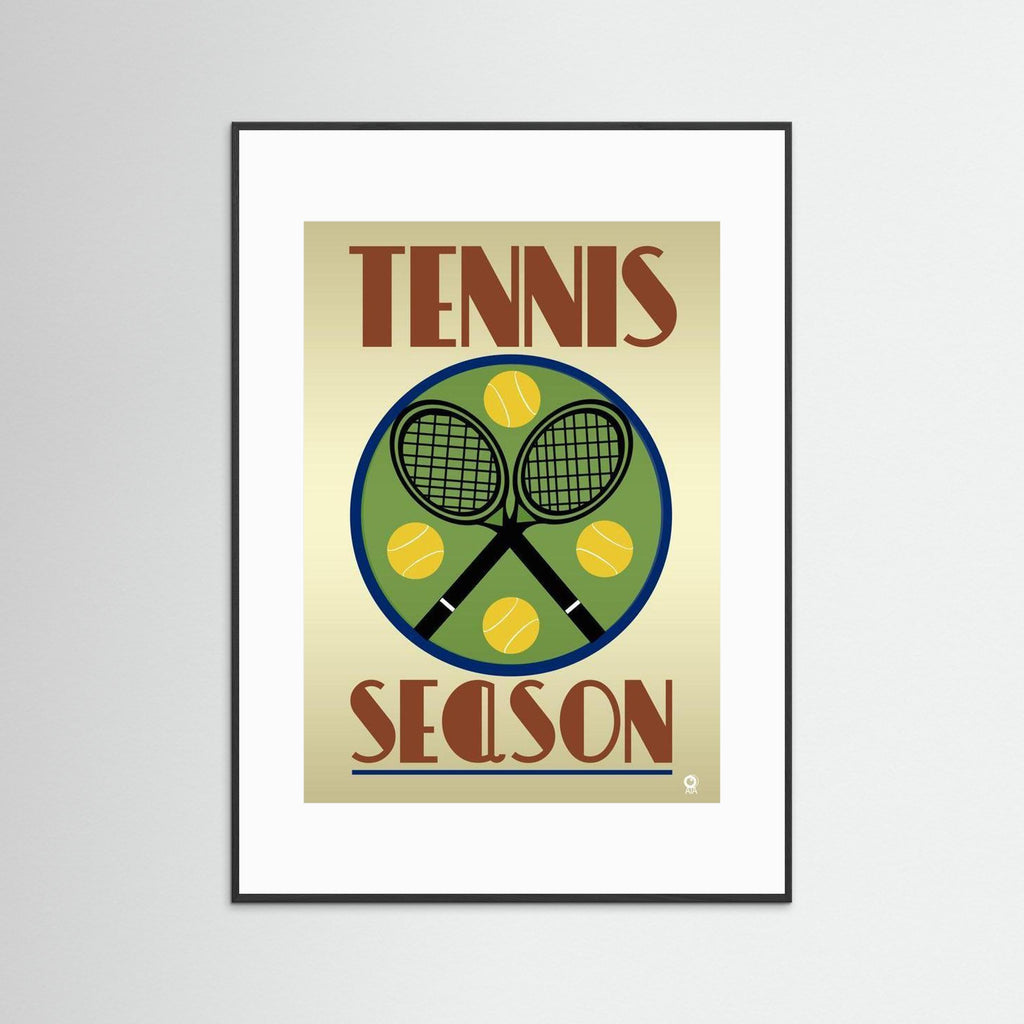 Tennis Season Sport Art Print by ATADesigns