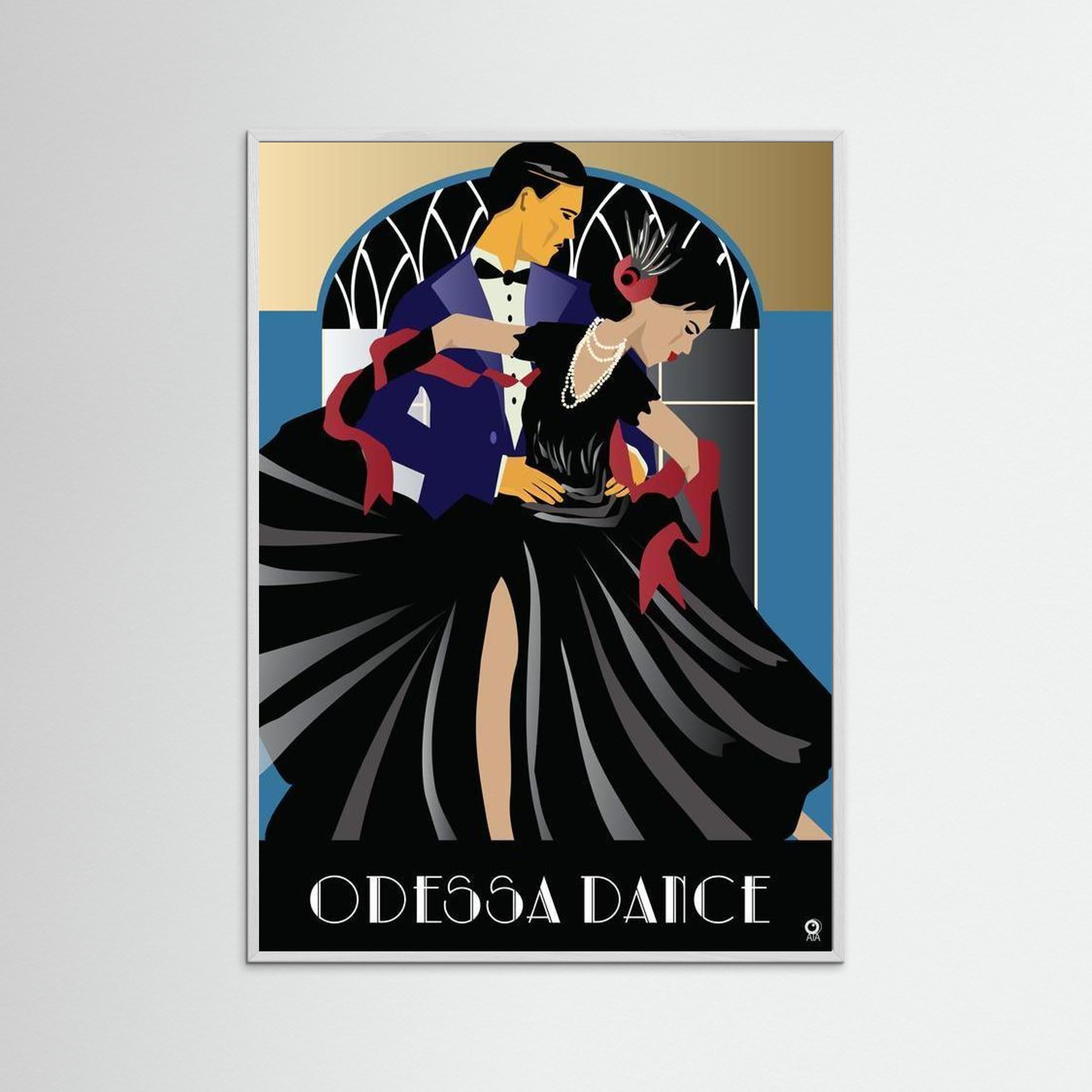 Odessa Dance Art Deco Art print