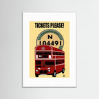 Tickets Please All Things British Art Print by ATADesigns