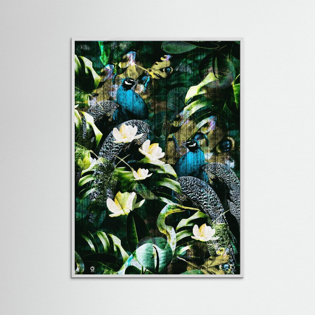 Peacocks Glam Art Print