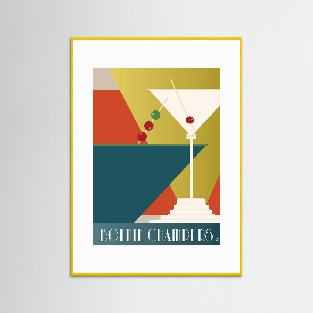 Bonnie Champers Art Deco Art Print
