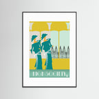 High Society Art Deco Art Print