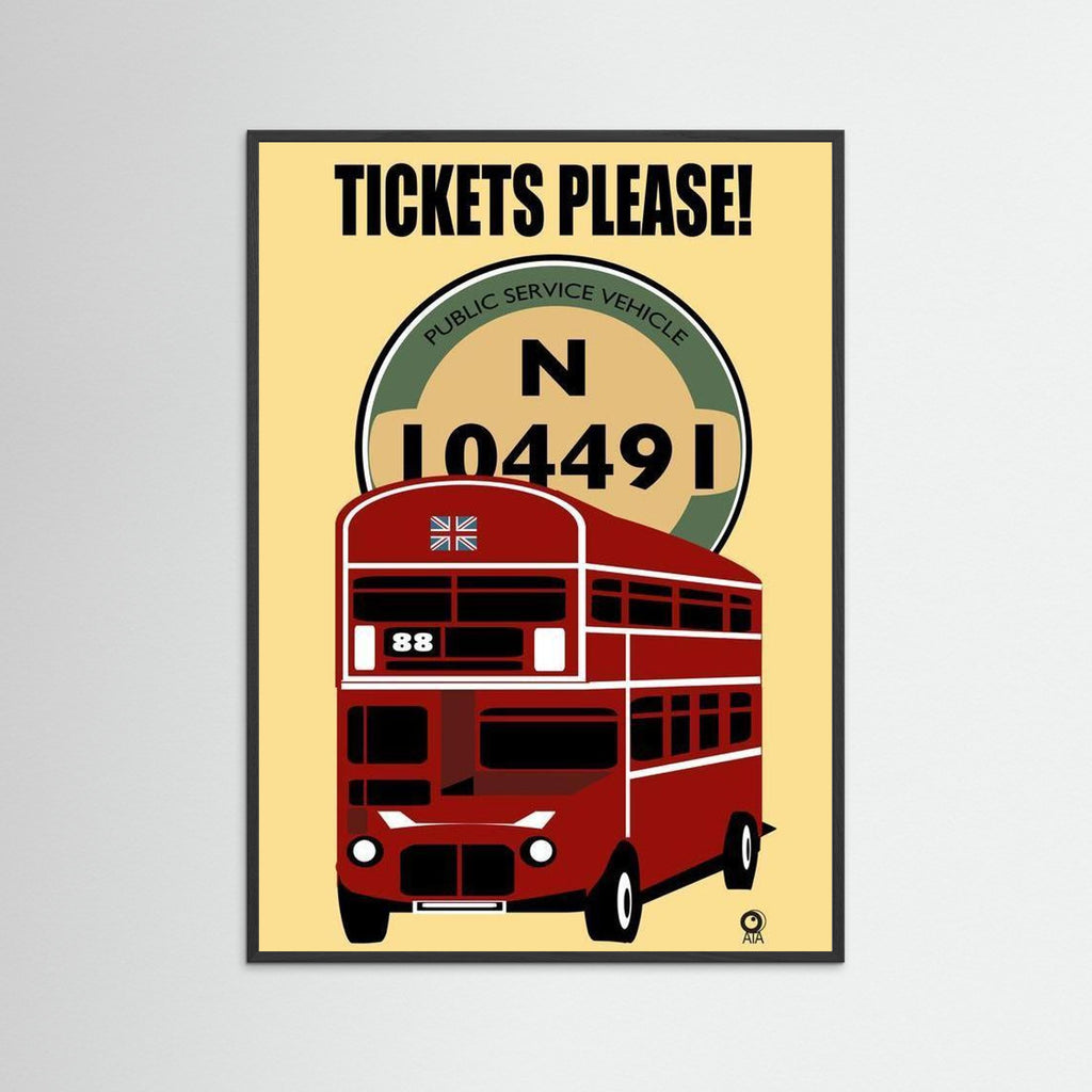 Tickets Please All Things British Art Print by ATADesigns