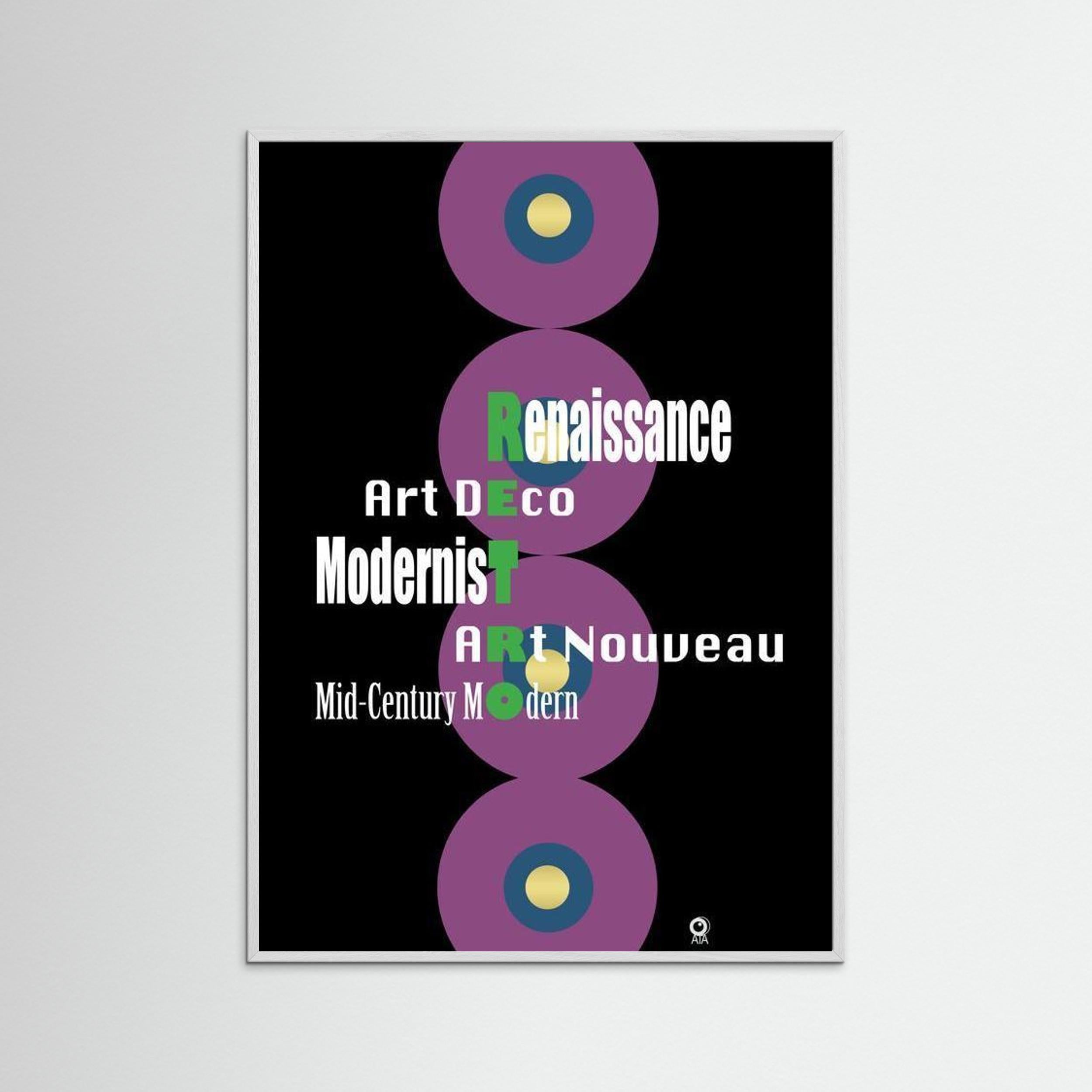 Retro Ensemble Retro Art Print
