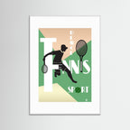 Tennis Deuce Sport Art Print by ATADesigns