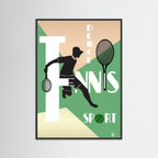 Tennis Deuce Sport Art Print by ATADesigns