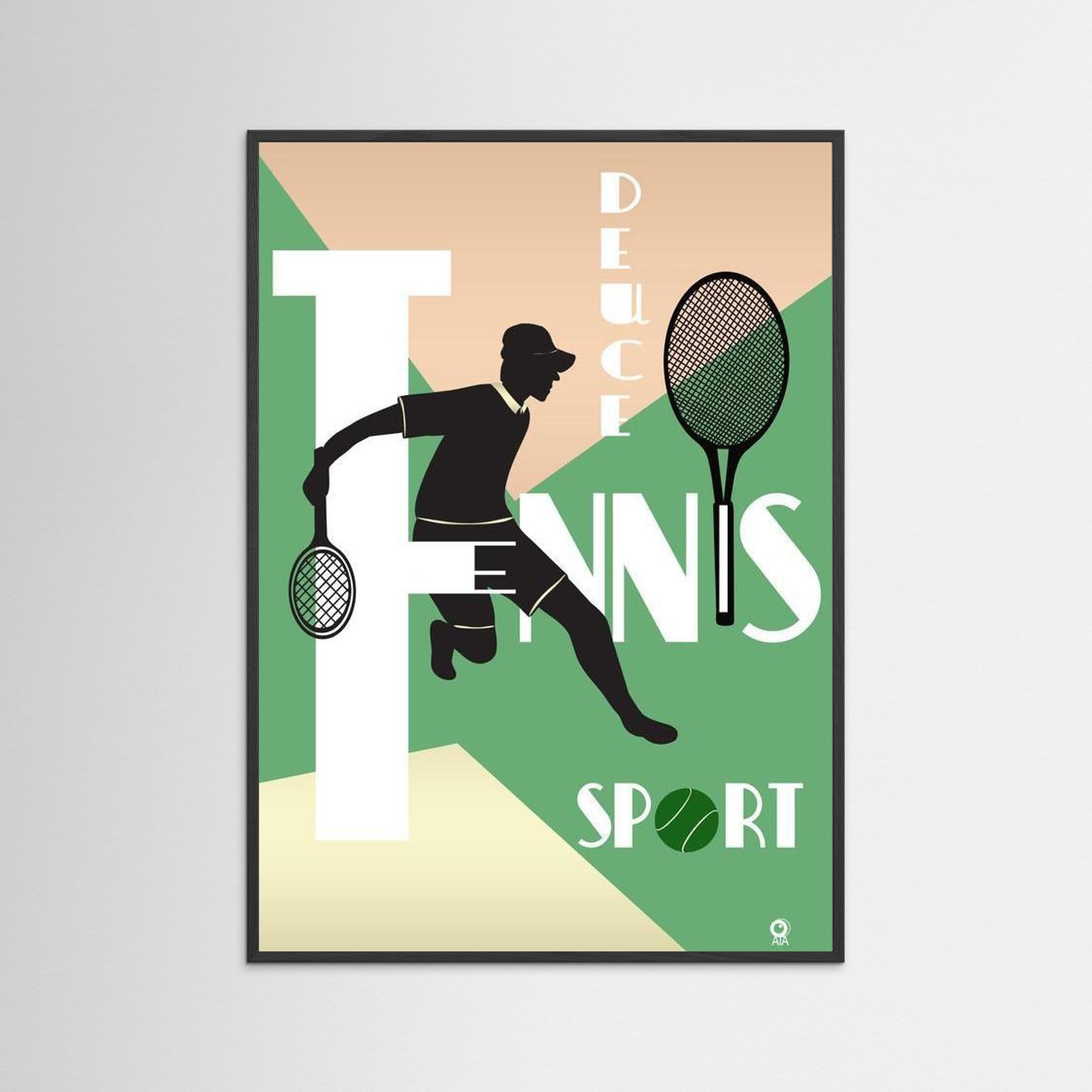 Tennis Deuce Sport Art Print