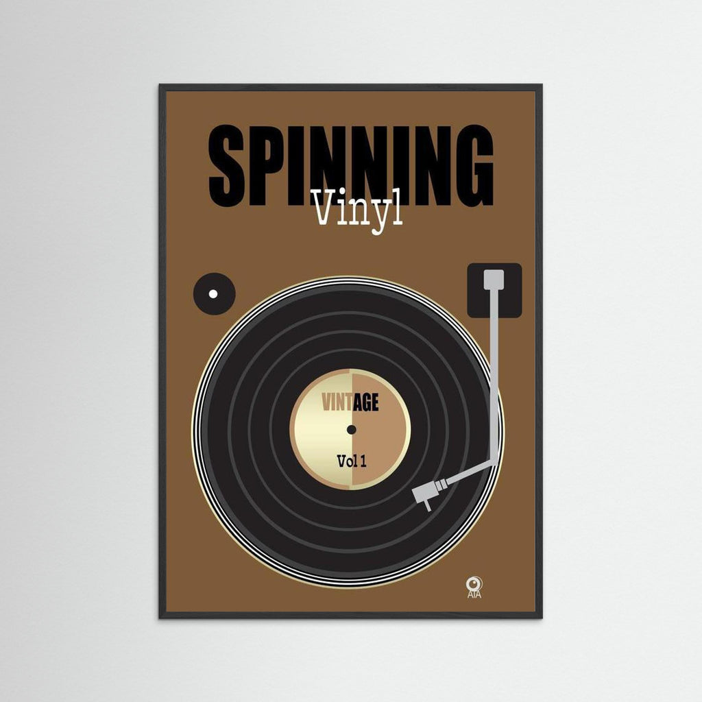 Vinyl Retro Art Print by ATADesigns