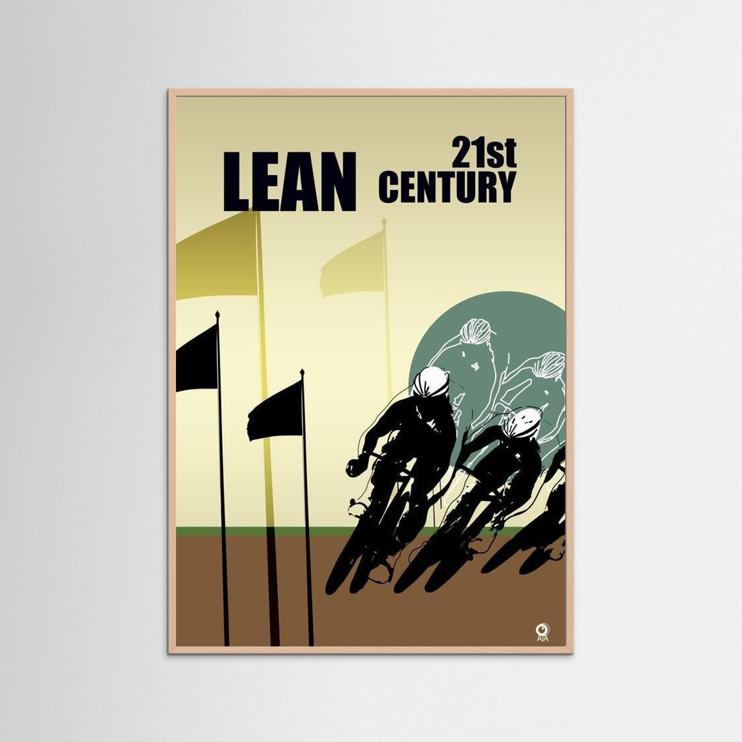 Lean Race Sport Art Print