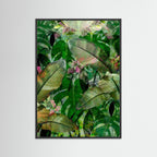 Tropical Leaves Drop Art Print