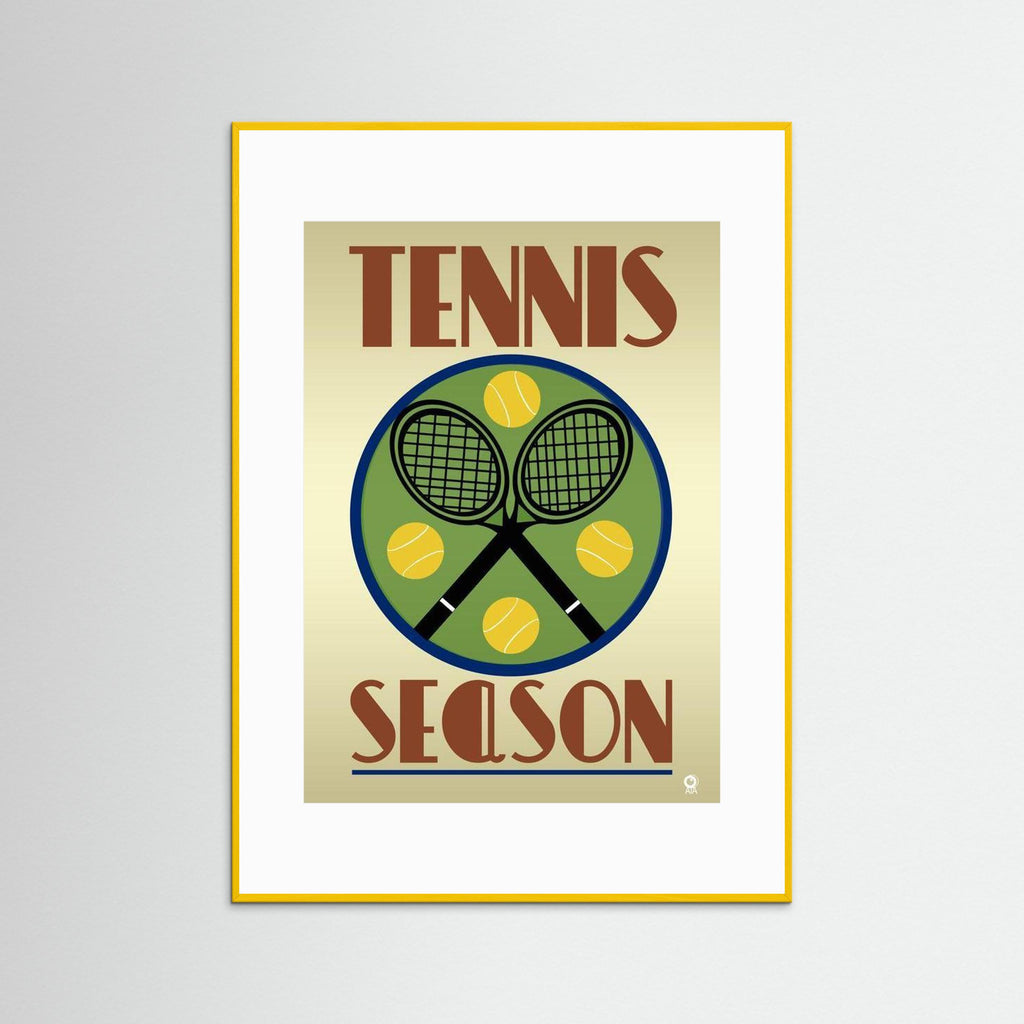 Tennis Season Sport Art Print by ATADesigns