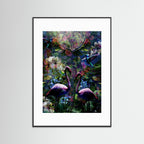 Flamingo Night Art Print 