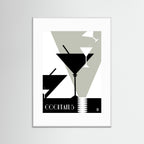 Cocktails Art Deco Art Print