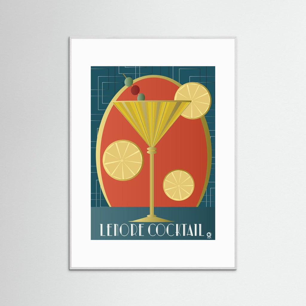 Lenore Cocktail Art Deco Art Print