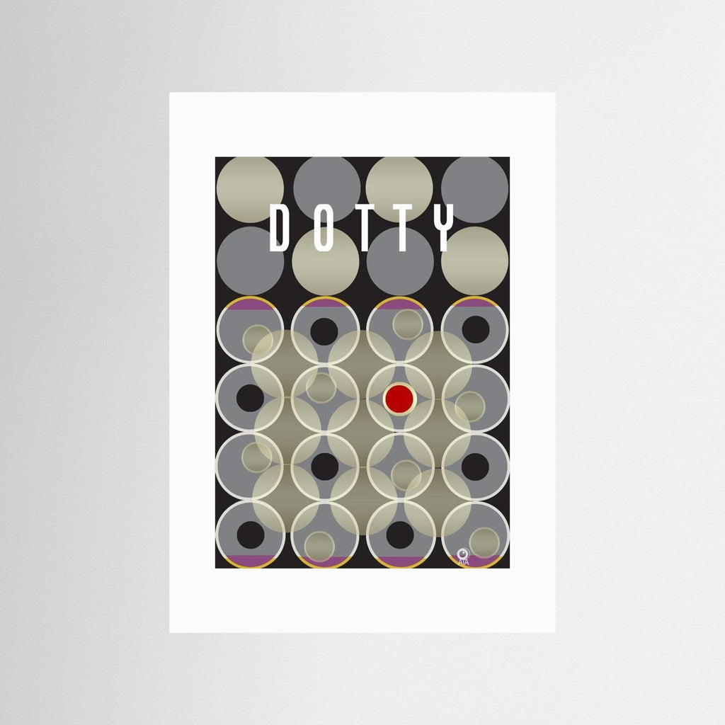 Dotty Retro Art Print