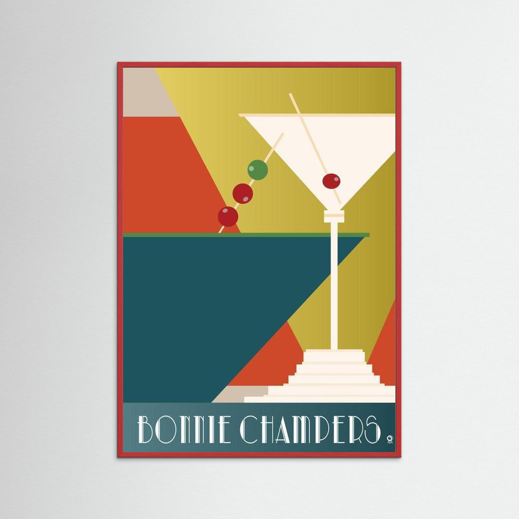 Bonnie Champers Art Deco Art Print