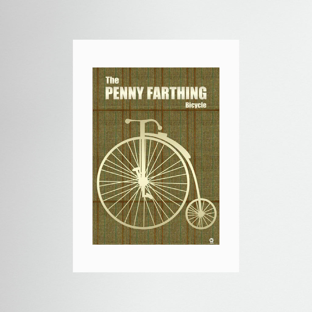 Penny Farthing Bicycle Sport Art print by ATADesigns
