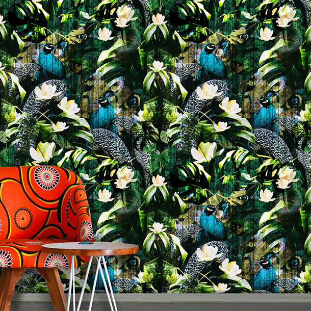 Peacock Glam Wallpaper