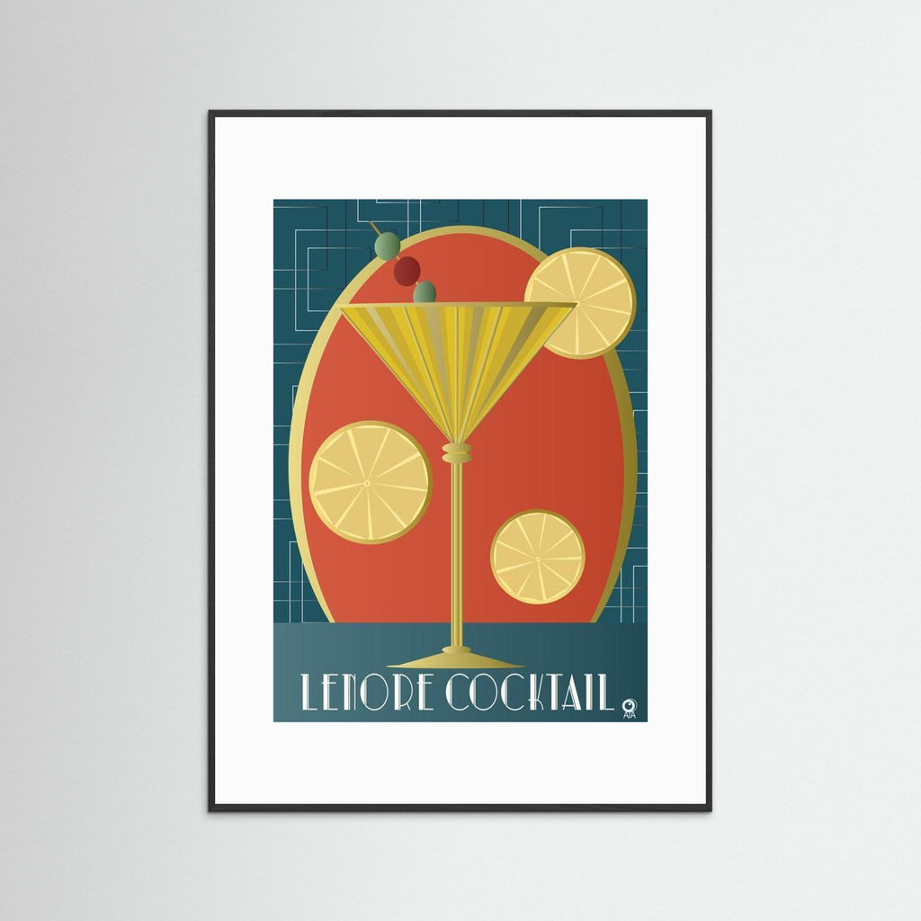 Lenore Cocktail Art Deco Art Print