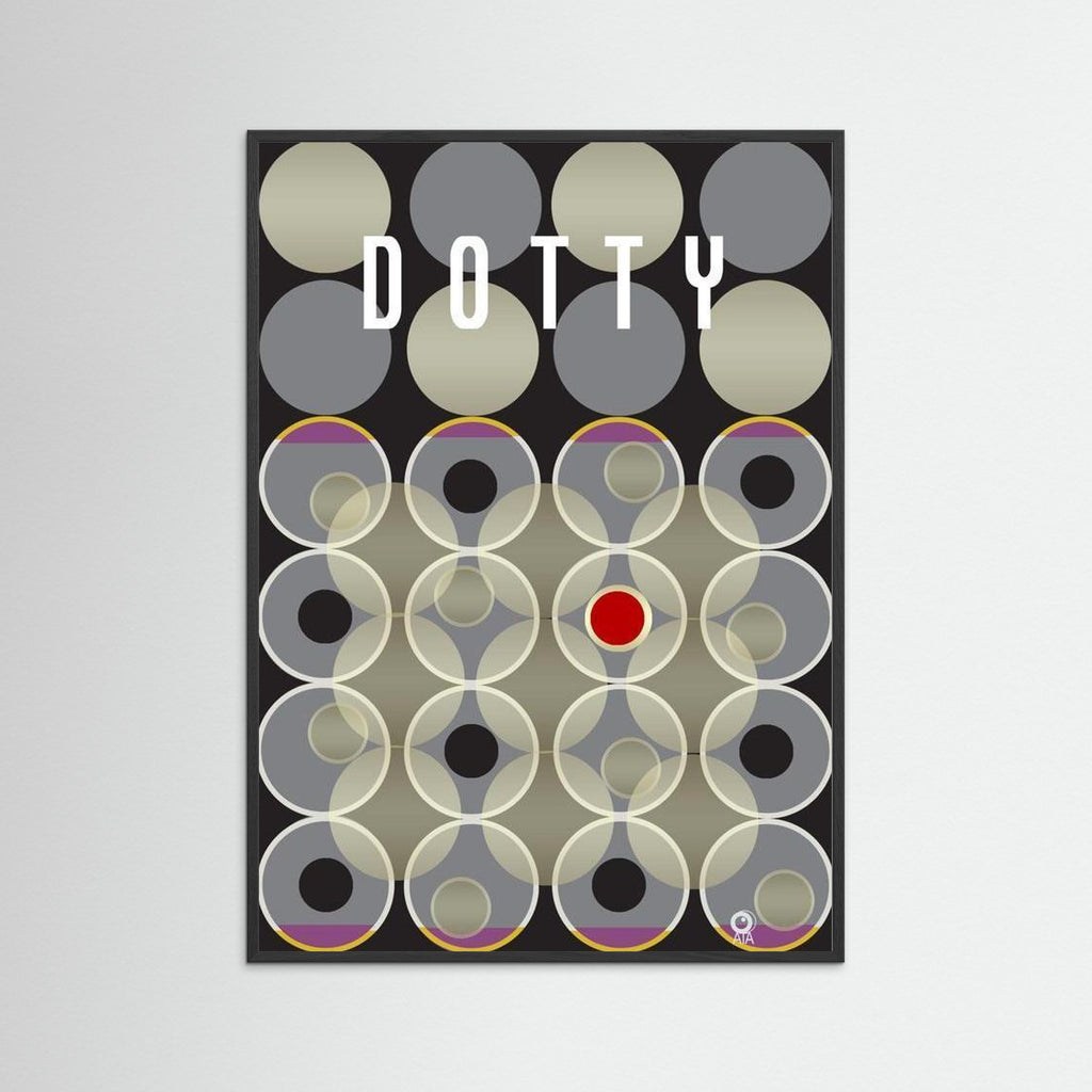 Dotty Retro Art Print