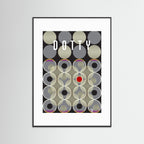 Dotty Retro Art Print