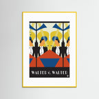 Walter and Walter Art Deco Art Print by ATADesigns