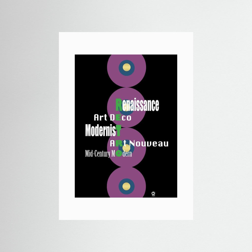 Retro Ensemble Retro Art Print