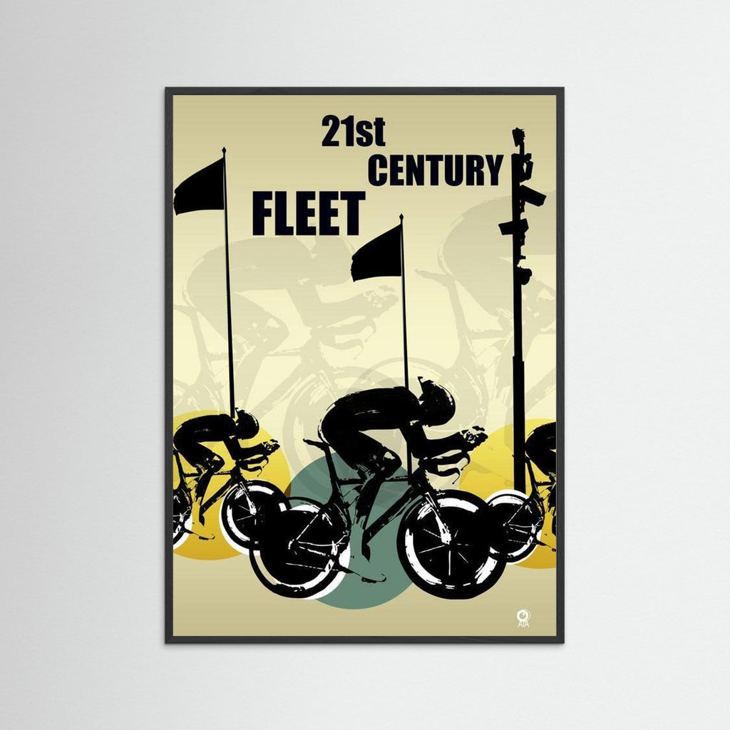 Cyclist Fleet Sport Art Print