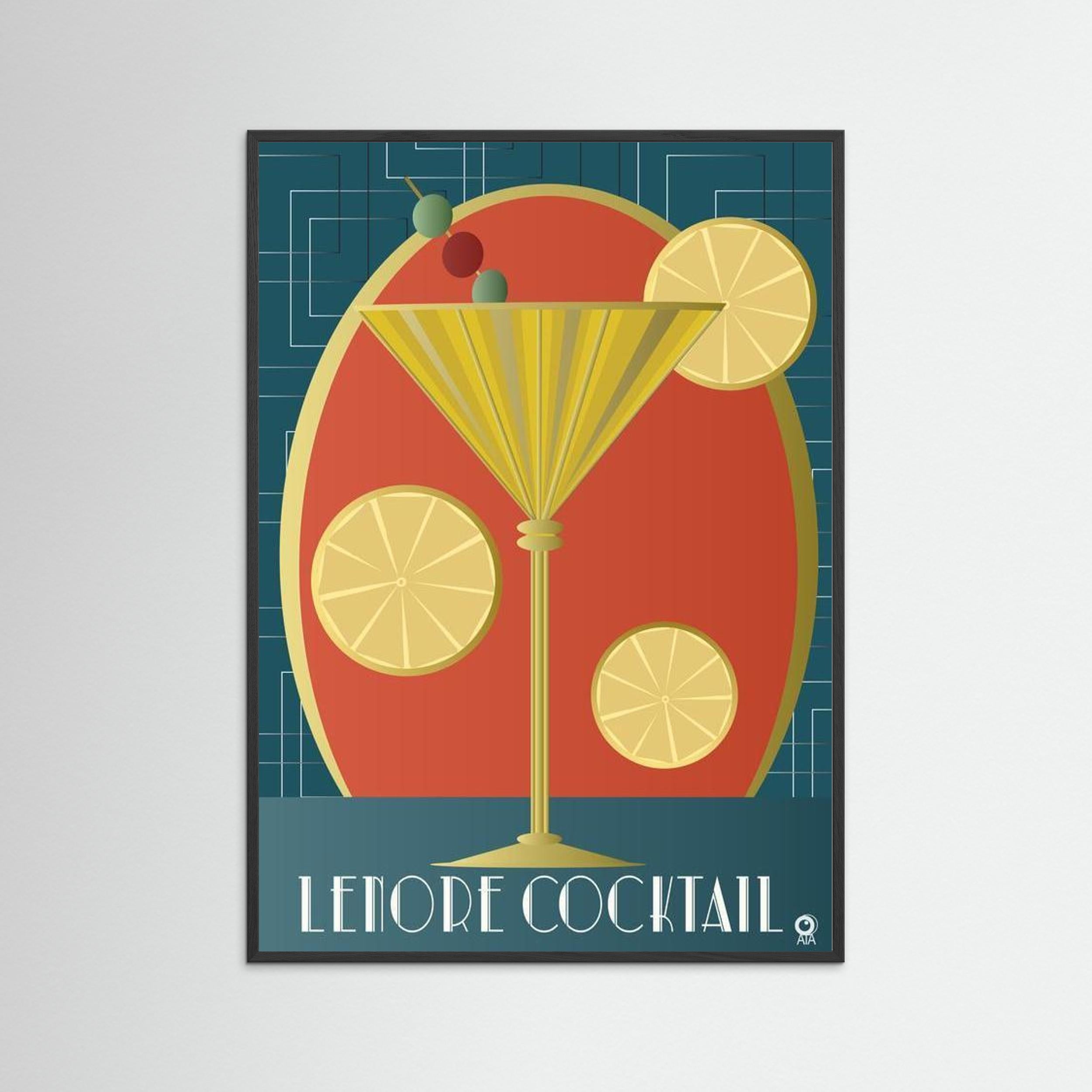 Lenore Cocktail Art Deco Art Print