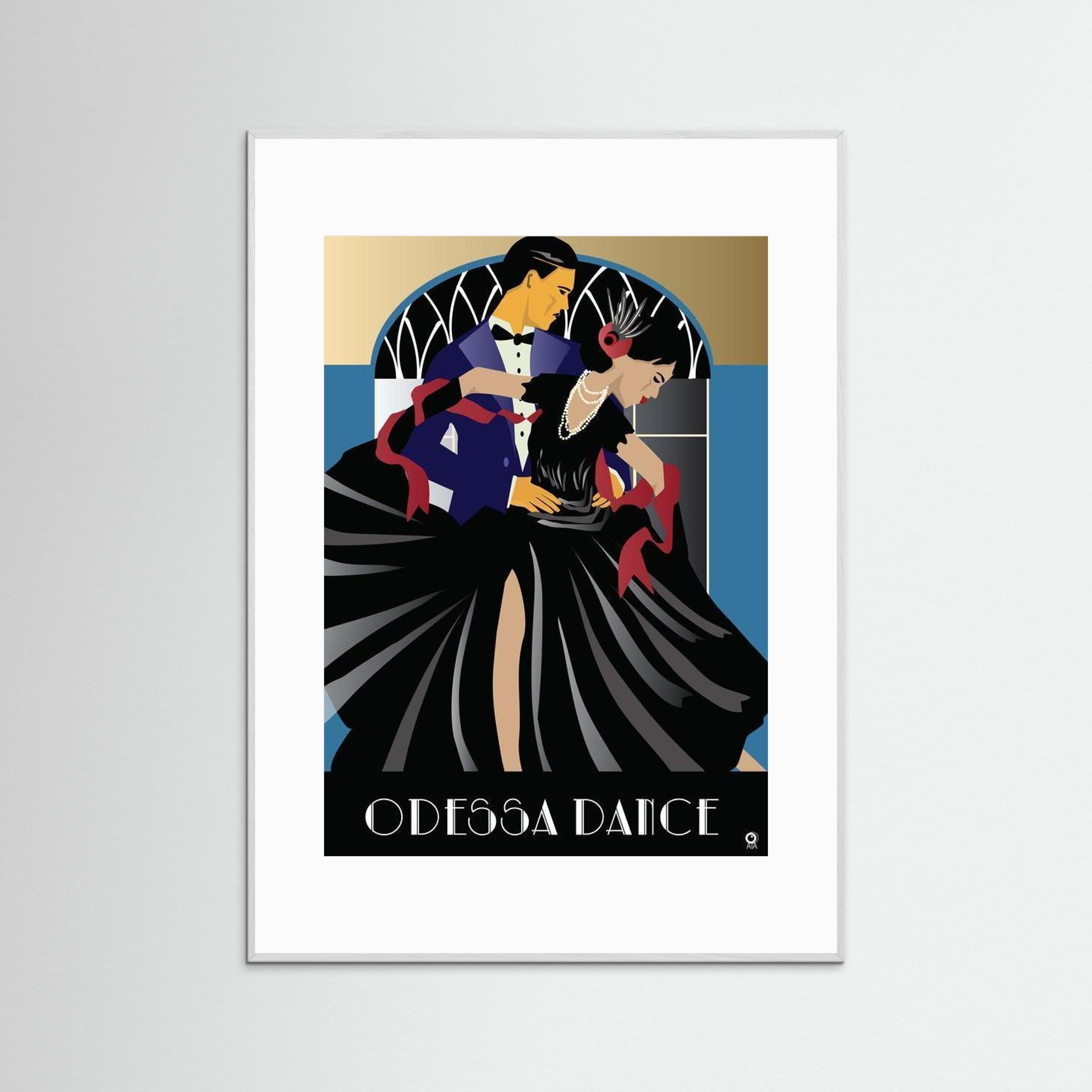 Odessa Dance Art Deco Art print