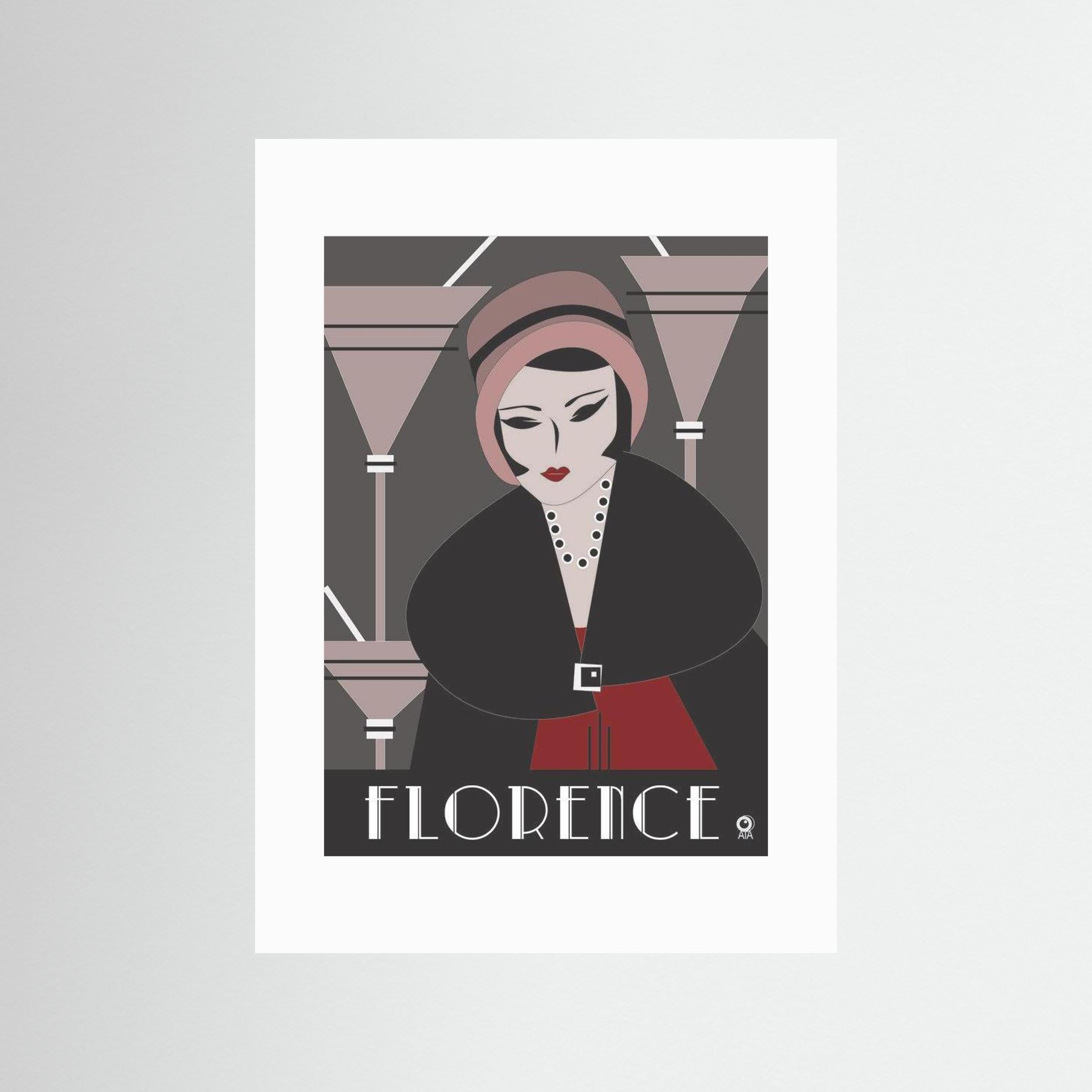 Florence Art Deco Art Print
