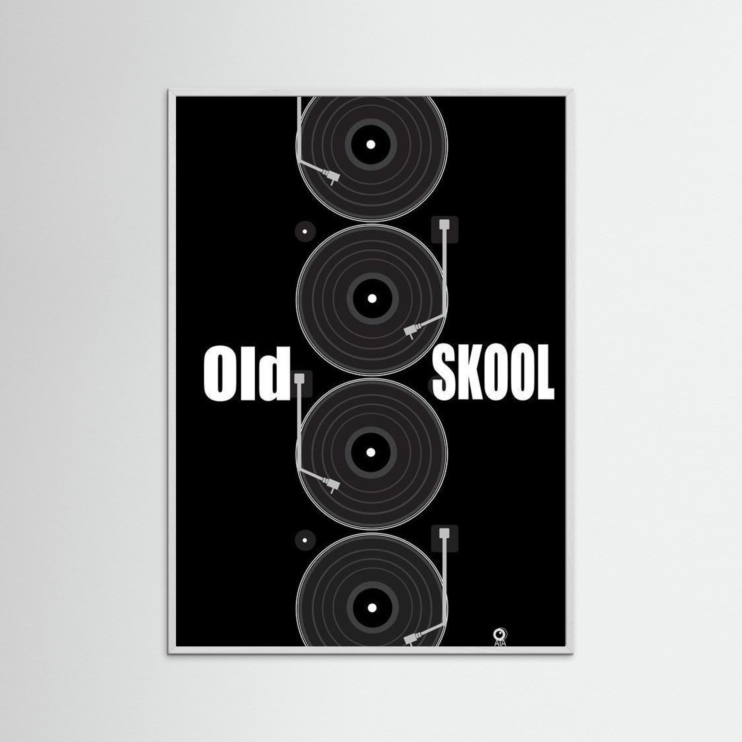 Old Skool Retro Art Print