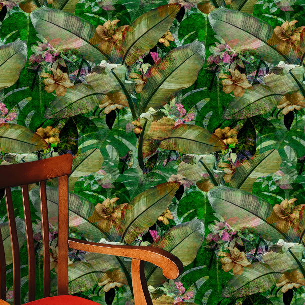 Tropical Leaves Drop 2 Wallpaper