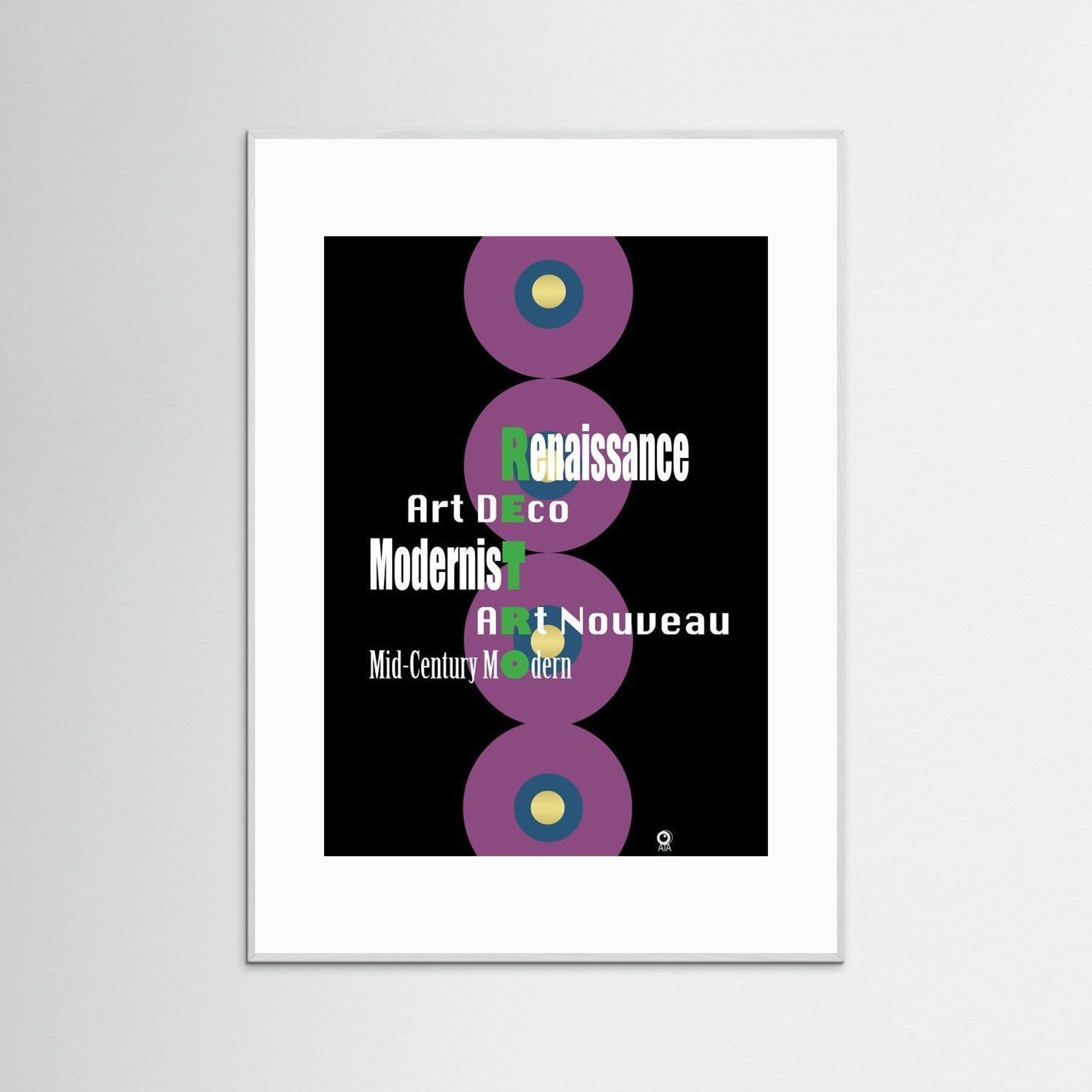 Retro Ensemble Retro Art Print
