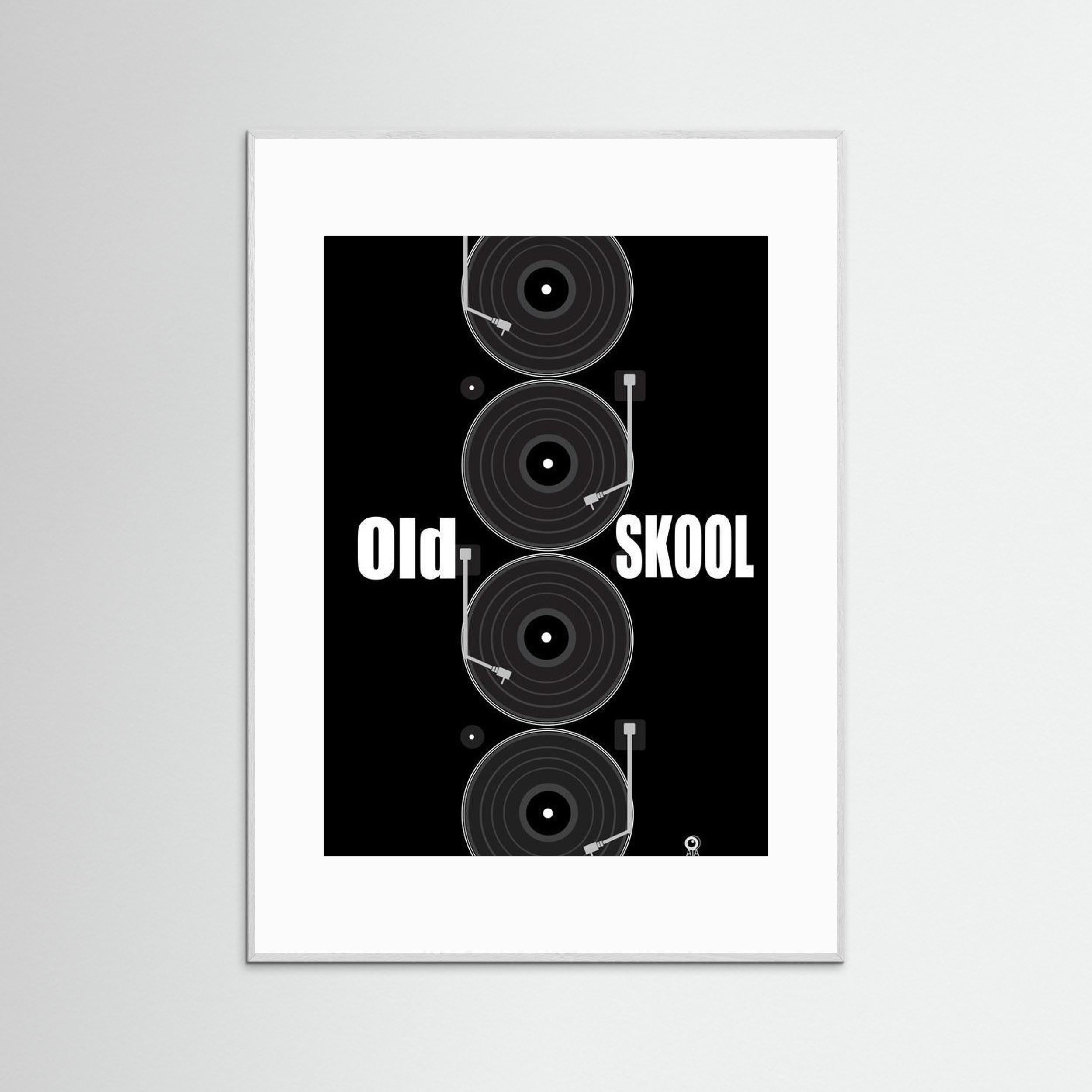 Old Skool Retro Art Print