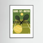 Game Set Match Tennis Sport Art Print by ATADesigns
