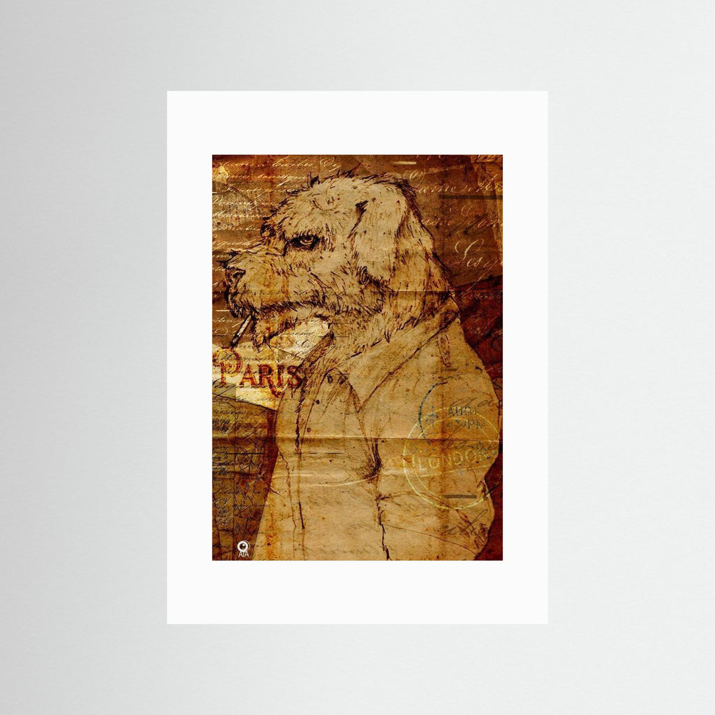 No Messin da Hound All Things British Art Print by ATADesigns