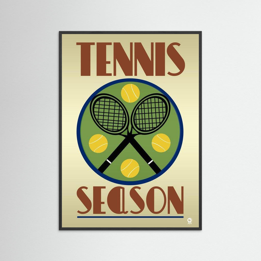 Tennis Season Sport Art Print by ATADesigns