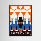 Harvey's Bar Art Deco Art Print
